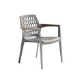 Modern Ergonomic Chair with Ventilated Design and Wooden Accents
